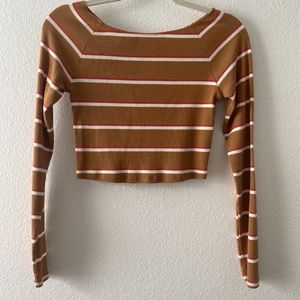 Striped Wild Fable Crop Top